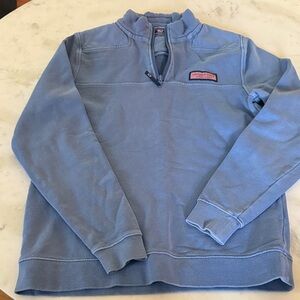 Vineyard Vines Boys Light Blue Zip-Up Sweater